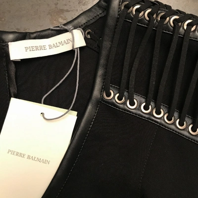 Pre-owned Pierre Balmain Mini Dress In Black