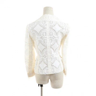 Pre-owned Dolce & Gabbana White Linen Jacket