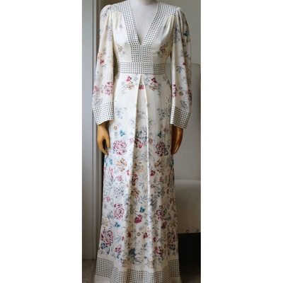 Pre-owned Vilshenko Ecru Silk Dress