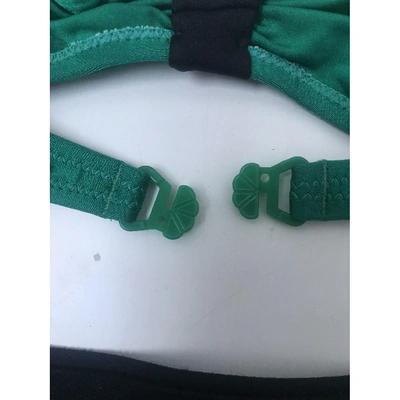 Pre-owned Fila Two-piece Swimsuit In Green