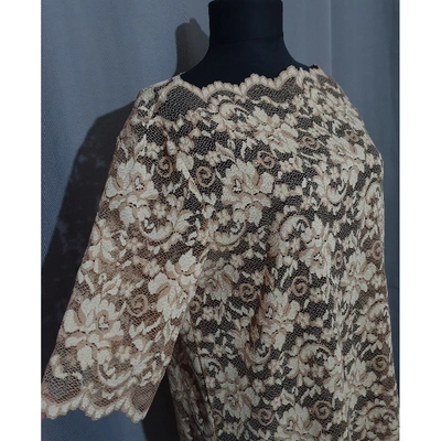 Pre-owned Ganni Spring Summer 2019 Blouse In Brown