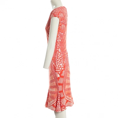 Pre-owned Roberto Cavalli Mid-length Dress In Red