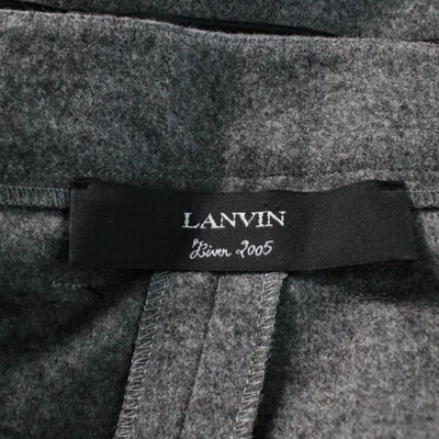 Pre-owned Lanvin Grey Wool Trousers