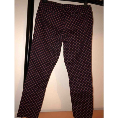 Pre-owned Tommy Hilfiger Red Cotton Trousers