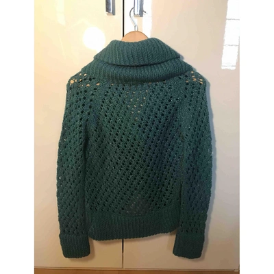 Pre-owned American Retro Wool Top In Turquoise