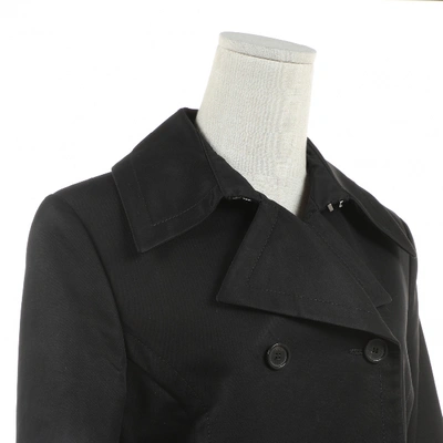 Pre-owned Gucci Black Cotton Trench Coat