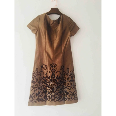 Pre-owned Balenciaga Mini Dress In Brown
