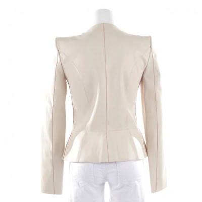 Pre-owned Jitrois Leather Jacket In Beige