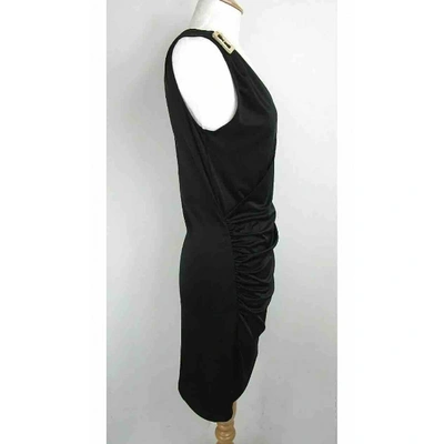 Pre-owned Halston Heritage Mini Dress In Black