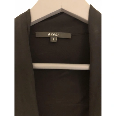 Pre-owned Gucci Cardi Coat In Black