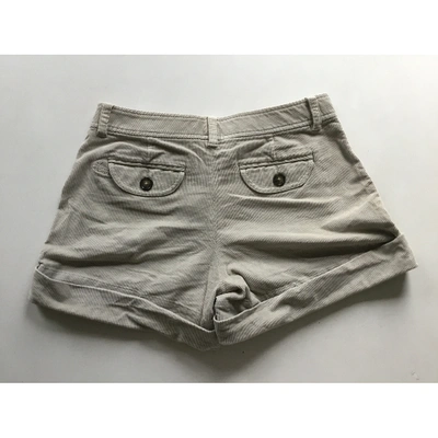 Pre-owned Marc By Marc Jacobs Ecru Cotton Shorts