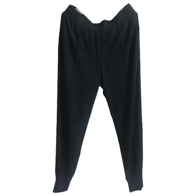 Pre-owned Alexander Wang T Straight Pants In Black