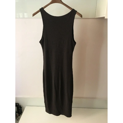 Pre-owned Dsquared2 Wool Mid-length Dress In Brown