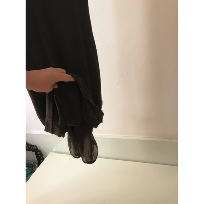 Pre-owned Dsquared2 Wool Mid-length Dress In Brown