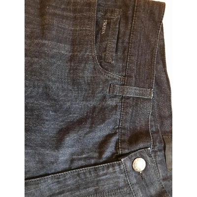 Pre-owned Prada Navy Denim - Jeans Shorts