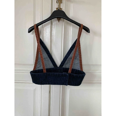 Pre-owned Marni Navy Denim - Jeans  Top