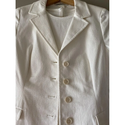 Pre-owned Prada Mid-length Dress In White