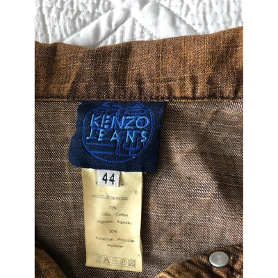 Pre-owned Kenzo Brown Denim - Jeans Jacket