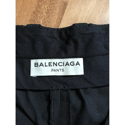 Pre-owned Balenciaga Black Cotton Shorts