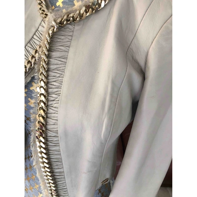 Pre-owned Elisabetta Franchi Leather Jacket