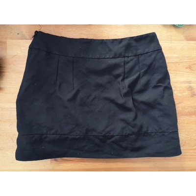 Pre-owned Claudie Pierlot Mini Skirt In Black