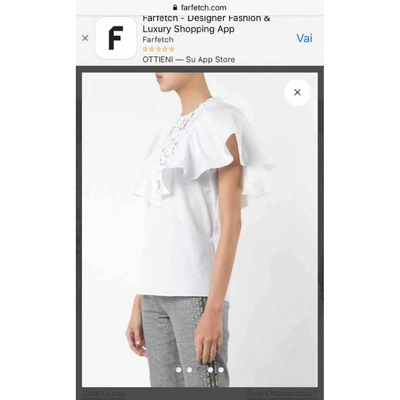 Pre-owned Giambattista Valli White Cotton Top