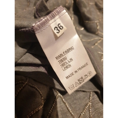 Pre-owned Balmain Linen Vest In Grey
