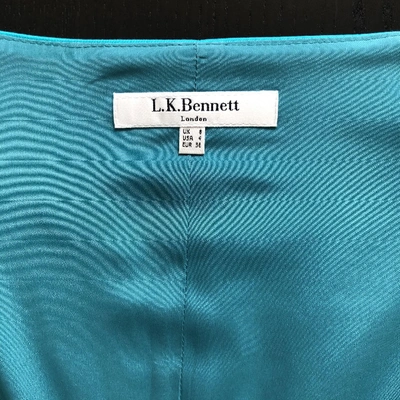 Pre-owned Lk Bennett Mid-length Dress In Turquoise