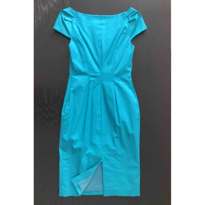 Pre-owned Lk Bennett Mid-length Dress In Turquoise