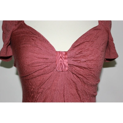 Pre-owned Alberta Ferretti Wool T-shirt In Pink