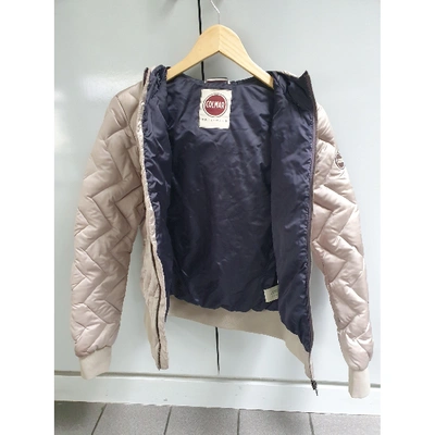 Pre-owned Colmar Biker Jacket In Beige