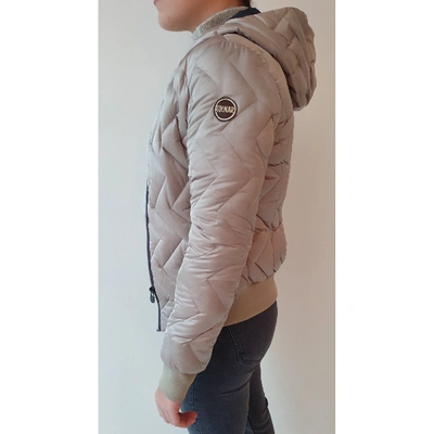 Pre-owned Colmar Biker Jacket In Beige