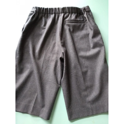 Pre-owned Maje Grey Wool Shorts