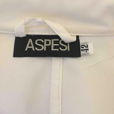 Pre-owned Aspesi Short Waistcoat In White
