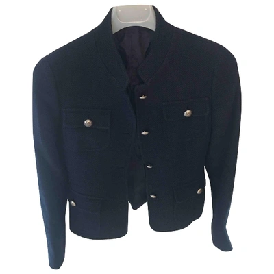 Pre-owned Tagliatore Short Vest In Blue
