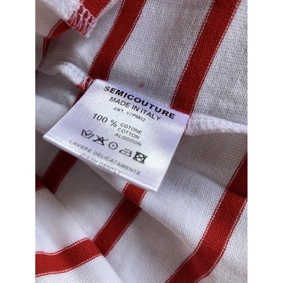 Pre-owned Semicouture White Cotton Top