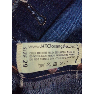 Pre-owned Htc Slim Jeans In Blue
