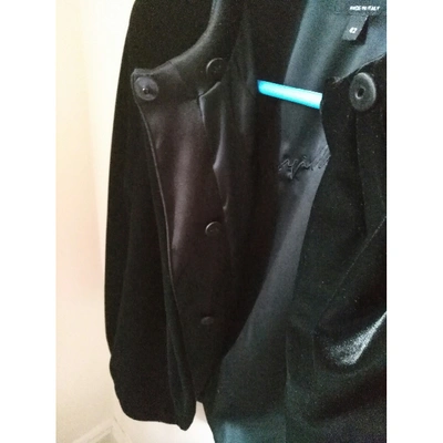 Pre-owned Giorgio Armani Velvet Jacket In Black