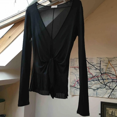 Pre-owned Valentino Black Viscose Top