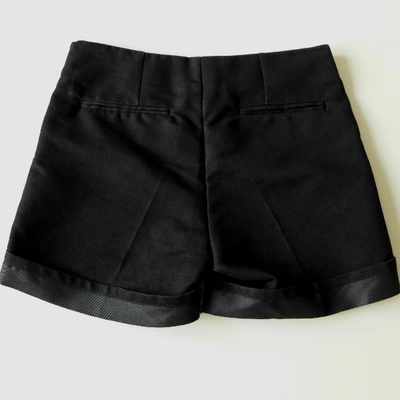 Pre-owned Diesel Black Gold Wool Mini Short In Black