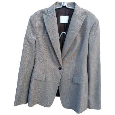 Pre-owned Maska Wool Suit Jacket In Grey