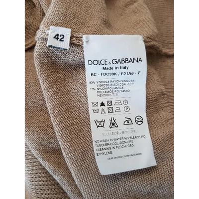 Pre-owned Dolce & Gabbana Camel Knitwear