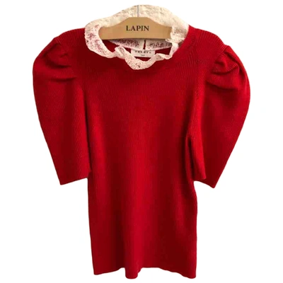 Pre-owned Sandro Wool Knitwear In Red