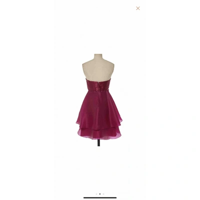 Pre-owned Marchesa Silk Mid-length Dress In Pink