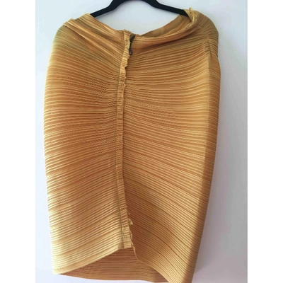 Pre-owned Lanvin Yellow Skirt