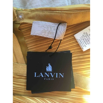 Pre-owned Lanvin Yellow Skirt