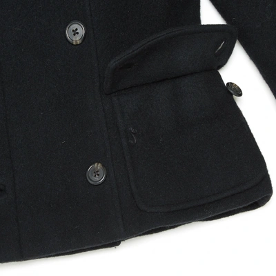 Pre-owned Ralph Lauren Wool Peacoat In Black