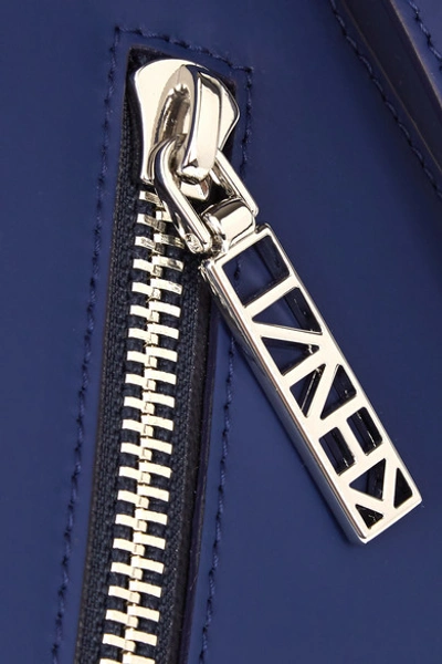 Shop Kenzo Kalifornia Leather Shoulder Bag In Blue