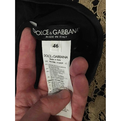 Pre-owned Dolce & Gabbana Beige Lace Dress