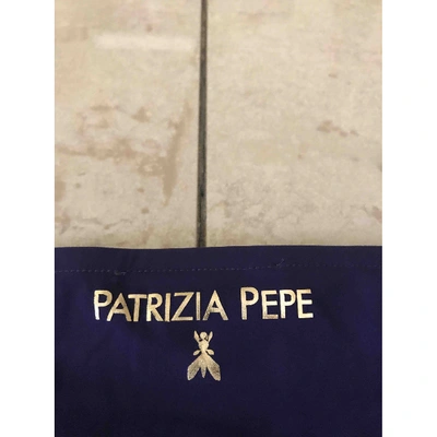 Pre-owned Patrizia Pepe Purple Polyester Top